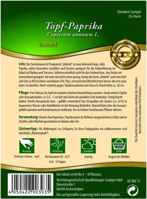 Produktbild von Topfpaprika, Kobold F1