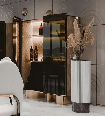 Immagine prodotto di Vetrina Beautiful Red Glass Cabinet Vetrine legno vetro soggiorno moderno lusso