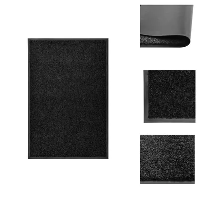 Zdjęcie produktu dla vidaXL Wycieraczka zmywalna czarna 60x90 cm - Wycieraczki
