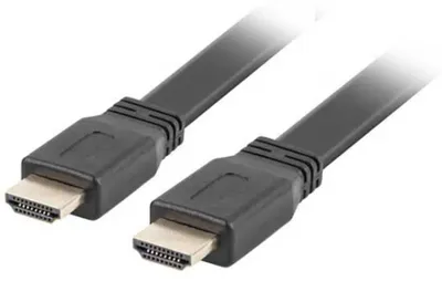 Produktbild von Lanberg CA-HDMI-21CU-0050-BK, 5 m, HDMI Typ A (Standard), HDMI Typ A (Standard), 3D, 18 Gbit/s, Schwarz