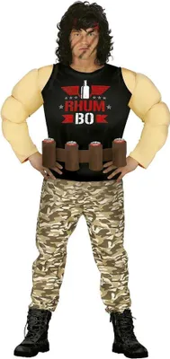 Image de Fiestas Guirca - Costume "Rhum Bo" pour homme FG697 (L) (Marron/Noir)