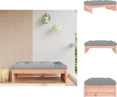 Immagine prodotto di vidaXL Sgabello da giardino 120x80 cm in legno massiccio di abete Douglas - Elementi per divani da giardino