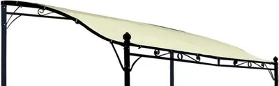 Produktbild von DEGAMO Ersatzdach Pavillondach Dachplane Ersatzplane für Anbaupavillon MANTOVA 300x250cm, wasserdicht PVC-beschichtet ecru