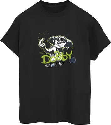 Produktbild von Harry Potter - "A Free Elf" T-Shirt für Damen BI27799 (XXL) (Schwarz)