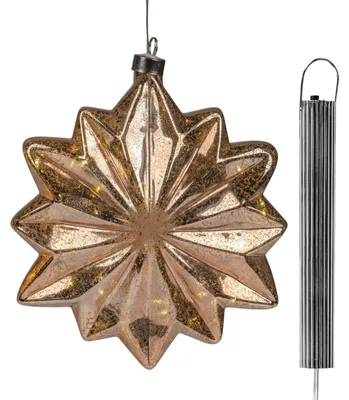 Produktbild von formano LED-Hängestern Amber aus Glas, warmweiß, 20 cm, mit Timer 6h / 18h