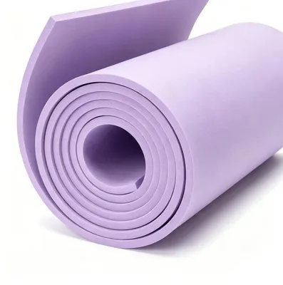 Zdjęcie produktu dla Płyta z pianki porowatej (moosgummi), jasnofioletowa, grubość 3 mm, wymiary 35 x 200 cm, materiał do rękodzieła