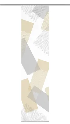 Zdjęcie produktu dla NAYAH Schiebegardine, zasłona przesuwana o wyglądzie bambusa, półprzezroczysta, wymiary 260x60 cm, z motywem graficznym