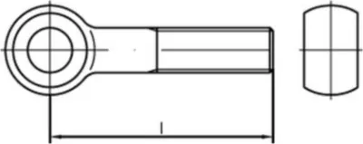 Produktbild von Reyher Augenschraube Ringschraube Din 444 M6x70 Galvan Verzinkt Stahl 25 Stück