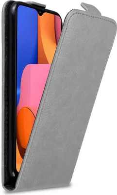 Produktbild von Cadorabo Hülle für Samsung Galaxy A20s Schutz Hülle in Grau Flip Etui Handyhülle Case Cover