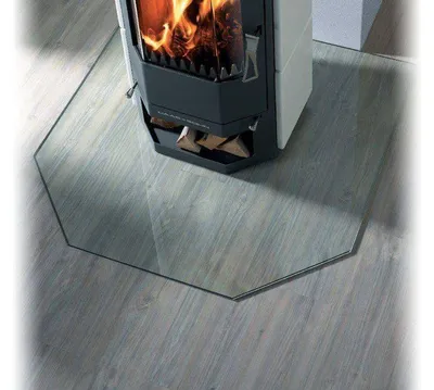 Produktbild von Funkenschutzplatte Glas 6-Eck 100x100 cm