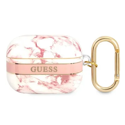 Immagine prodotto di Guess Guaphchmap Airpods Pro Cover rosa/rosa Collezione cinturino in marmo