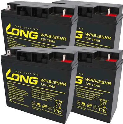 Produktbild von Akku passend für den APC RBC55 Akku 12 Volt 18Ah 4 Stück