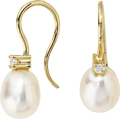 Produktbild von Ohrringe Ohrhänger Süßwasser Perlen 333 Gold Gelbgold Ohrschmuck Damen