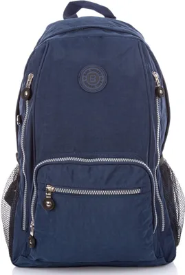 Produktbild von Bag Street Crinkle Nylon Leicht Rucksack Reiserucksack Wanderrucksack Dunkelblau