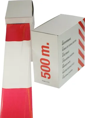 Produktbild von 2 Rollen Absperrband NORMAL 500 Meter Abrollbox Baustellenband