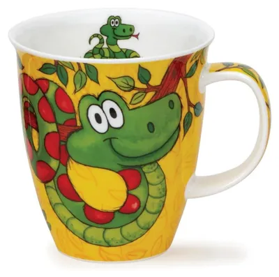 Knochenporzellan-Becher 0,48 l Schlangenmotiv
