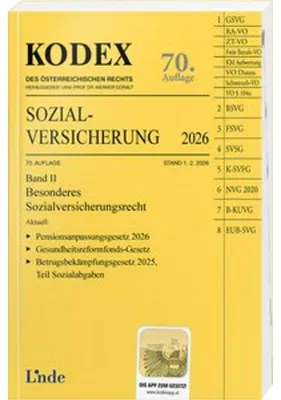Zdjęcie produktu dla KODEX Sozialversicherung 2026, Band II