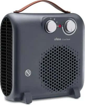 Obrázek produktu pro Ufesa 83105722, Elektrický přímotop s ventilátorem, Vnitřní, Stůl, Podlaha, Tabulka, Šedá, Otočné, Mechanický
