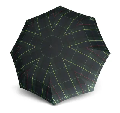 Immagine prodotto di Knirps ombrello tascabile ombrello T.200 Medium Duomatic Check Hunter #2 verde