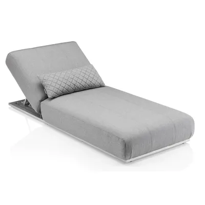 Produktbild von KETTLER Ego Sonnenliege, silber/ flanelle Aluminium/Sunbrella®