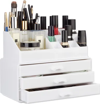 Obrázek produktu pro relaxdays 10023137_49 relaxdays Make-Up-Organizer weiß