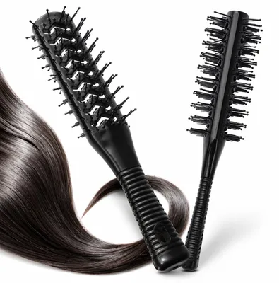 Produktbild von Doppelseitige Tunnelbürste zum Haarstyling 2in1 Skelettbürste Friseurbürste Barber Haarbürste, KI-generiertes Bild