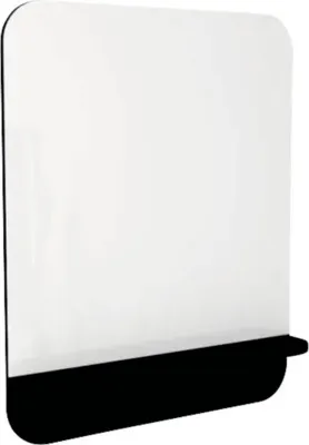 Obrázek produktu pro Zrcadlo do koupelny Devo Gloria 2.0 s černou poličkou 70 x 86 cm GL2-LUPL70-1-F97