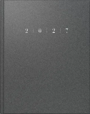 Produktbild von Buchkalender Managerkalender TM 20,5x26cm 1 Woche/2 Seiten Kunststoff Reflection grau 2027