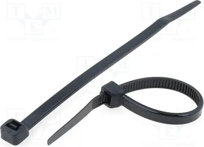 Obrázek produktu pro 100 ks stahovacích pásek, šířka: 4,8 mm, barva: černá, typ: CVR120LW, pevnost: 215,5 N, délka: 120 mm