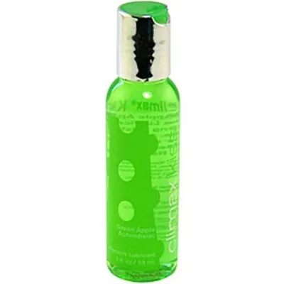 Obrázek produktu pro Climax Kiss Green Apple Afrodiziakální lubrikant s příchutí 2 fl oz