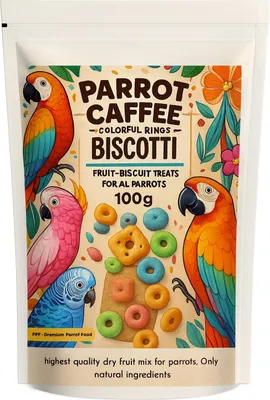 Immagine prodotto di Parrot Caffee - Fruit Rings - Chips di frutta per tutti i pappagalli 100 g