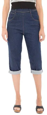 Produktbild von Queen Kerosin Jeans Hose - Capri Blue Wash 27
