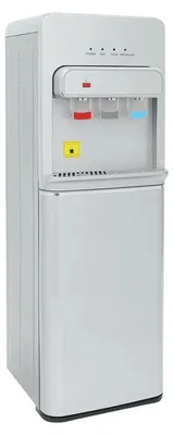 Zdjęcie produktu dla Dystrybutor wody, konstrukcja podłogowa, 3 poziomy temperatury, kolor srebrny, zgodność z normami UE, 220 V