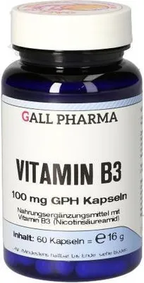 Image de GALL PHARMA Vitamine B3 100 mg GPH gélules, 60 gélules