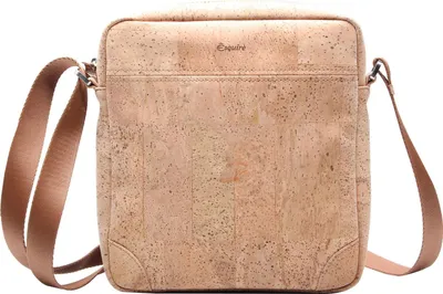 Zdjęcie produktu dla Torba na ramię Esquire Cork Large Crossbody Bag Natural jasnobrązowa