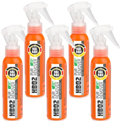 Obrázok produktu pre Čistiaca pena na vytvrdnutý polyuretán 100ml PUR REMOVER 5 ks. HALBAU HB02