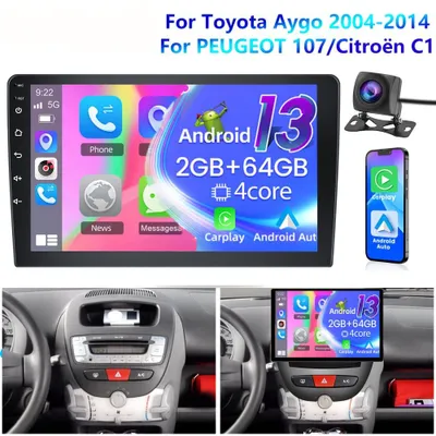 Productafbeelding van 10 Inch Android Carplayer - Multimedia Autoradio - Touchscreen Navigatiesysteem - Draadloze Carplay