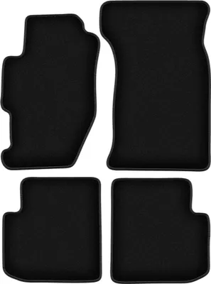 Zdjęcie produktu dla Dywaniki welurowe do Honda Accord VI coupe (1998-2002) - czarne dywaniki samochodowe BASIC komplet (4 szt.)