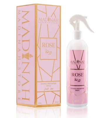 Produktbild von TASNIM Textilerfrischer & Raumduft – Rose - Natürliches Textilspray ohne Zusätze - Apothekenqualität