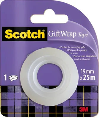 Immagine prodotto di Scotch CAT 15 REFILL Scotch Geschenk-Klebefilm "GiftWrap Tape", 19 mm x 25 m