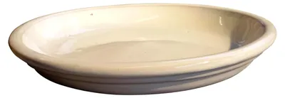 Produktbild von Glasierter Teller/Untersetzer in Weiß, 35 cm