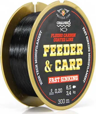 Produktbild von Cralusso Feeder&carp Coated Fast Sinking 300 M Monofile Schnüre Golden 0.220 mm Golden 0.220 mm
