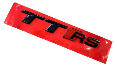 Image de Écusson "Black Edition" pour Audi TTRS / TT RS (modèles 8J et 8S), couleur noire, pour l'arrière