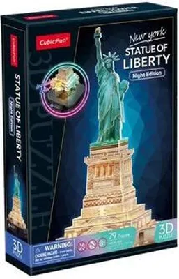 Produktbild von CUBICFUN - 3D Puzzle Freiheitsstatue LED 79 Teile