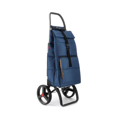 Productafbeelding van Rolser boodschappenwagen Big Polar 2LRSG, marineblauw, met afneembare rugzak, inklapbaar aluminium frame