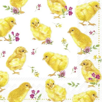 Produktbild von Serviette "Gelbe Küken", 20 Stück