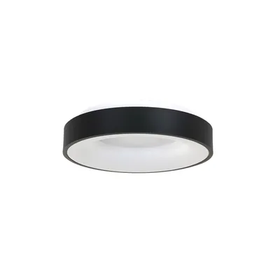 Produktbild von Steinhauer Deckenleuchte Ringlede 1-flammig Mattes Schwarz 30x30cm