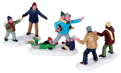 Productafbeelding van Kerstfiguur Family football set of 3 LEMAX