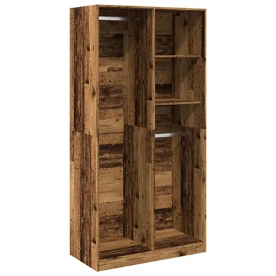 Obrázek produktu pro vidaXL Šatní skříň vzhled starého dřeva 100x50x200 cm materiál na bázi dřeva