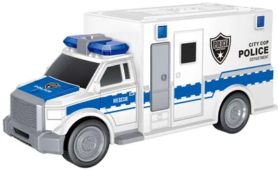 Produktbild von Luna Polizei Fahrzeug LKW City Rescue m. Licht/Soundeffekt Einsatzfahrzeug